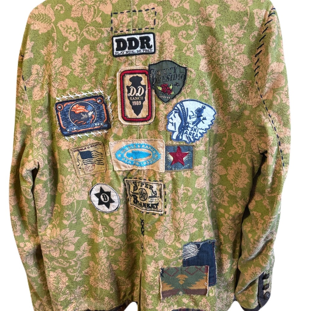 Double D Ranch Green Patterned Blazer with Embroidered Details - Picture 3 of 6